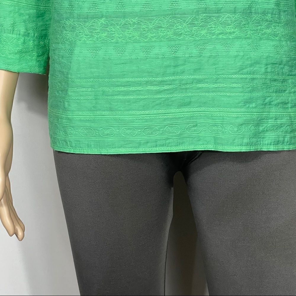 Alfred Dunner Mint Green Women's Blouse - Picture 3 of 14